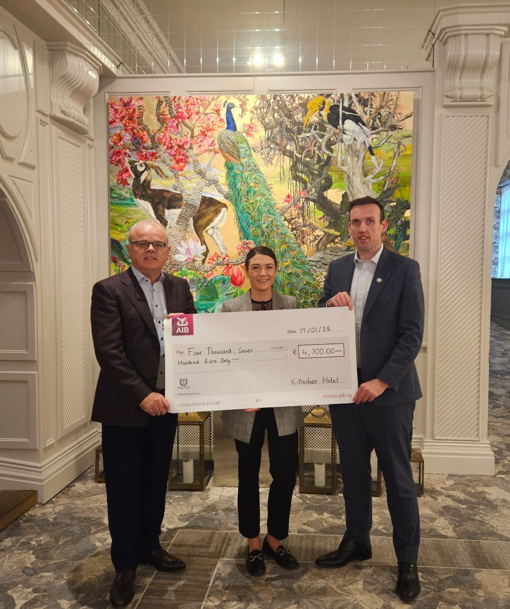 FBD Hotels & Resorts along with Killashee Hotel donates just over €9,500 for DEBRA Ireland
